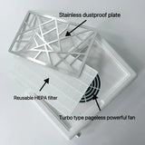 Professional Nail Dust Collector Powerful Suction Salon Vacuum Cleaner Extractor Manicure Fan With HEPA Filter Speed Adjustable