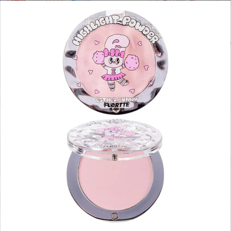 FLORTTE Esther Bunny Single-Colour Highlighter Powder Matte Brighten Contour Palette Face Makeup Cosmetics