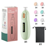 Baby Nail File Electric Baby Nail Care Set with LED Light, Baby Nail Trimmer for Newborn/Infants/Adults Toenails and Fingernail