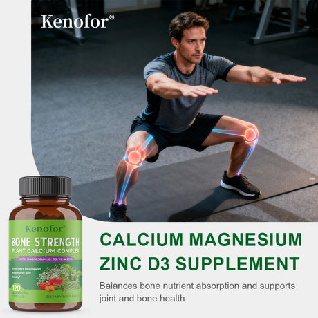 Calcium and Magnesium Supplements - for Bone Health, Nerve and Muscle Regulation, Improved Sleep, and Blood Pressure Regulation