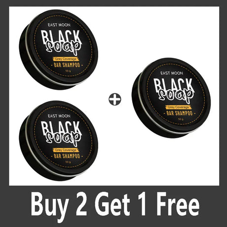 Polygonum Multiflorum Black Hair Soap Darkening Shampoo Bar Repair Gray White Color Dye Face Hair Body Shampoo For Man Women