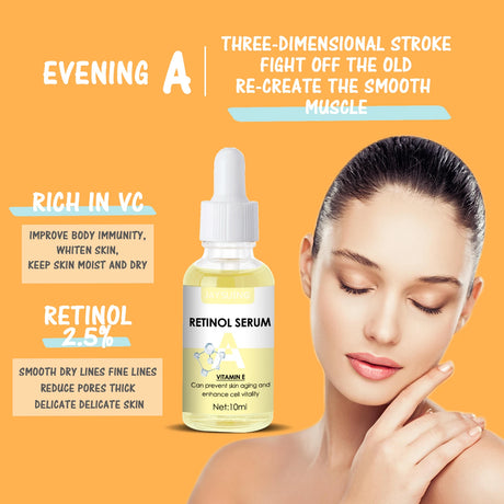 Day Night Vitamin C Retinol Serum Set, Anti-Aging Firming & Brightening Duo, Hydrating Skin Care Combo