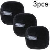 1/3pcs Reusable Discs Makeup Remover Wipe Cotton Pads Microfiber Makeup Face Towel Cloth Washable Sponge Skin Care Cleaning Puff