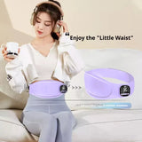 Smart Rechargeable Waist Trainer with Heat & EMS Massage Portable Abdominal Warmer Belt for Women’s Body Sculpting and Wellness