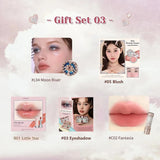 Flower Knows Makeup Kit Full Professional Makeup Gift Set Mermaid Angel Highlight Swan Lipstick 5 Piece Set