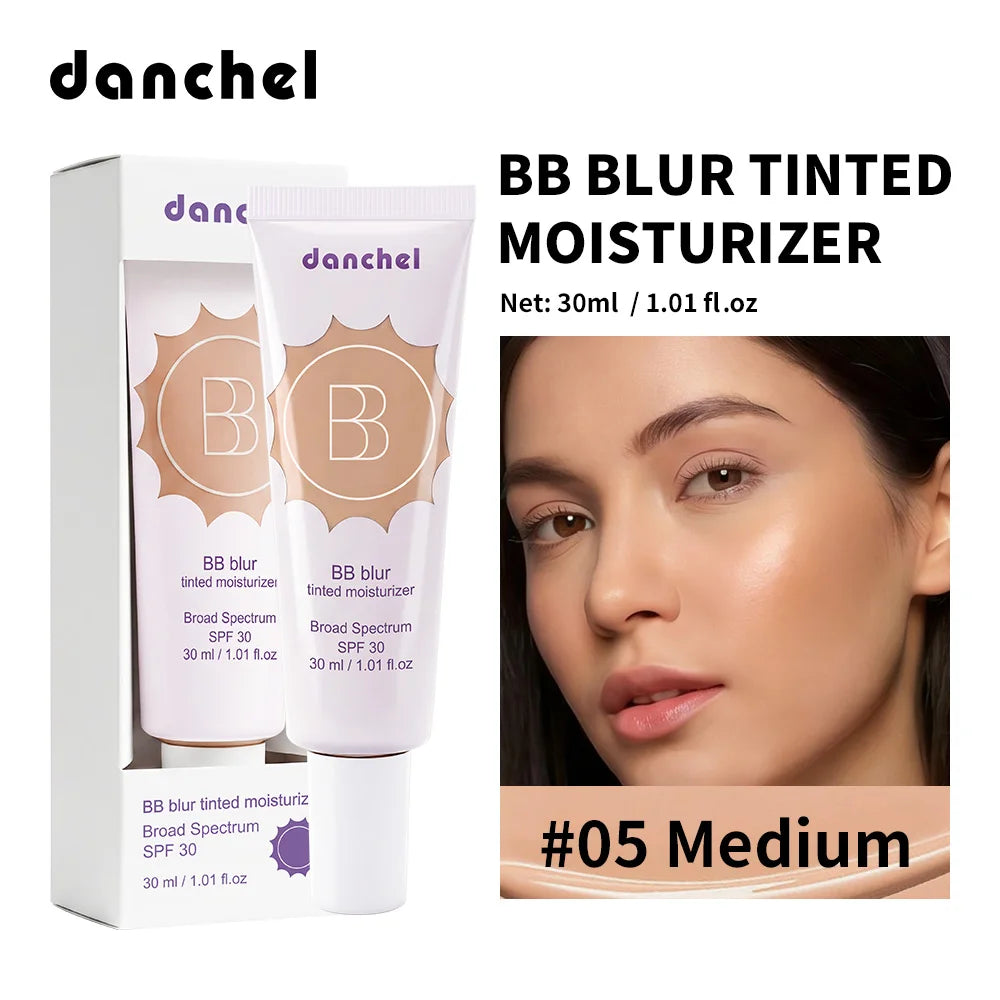  BB Blur Tinted Moisturizer 12h Natural Matte Finish  Medium Coverage SPF30 Sun Protection Evens Skin Texture Blurring Cream