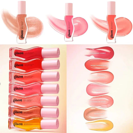 INS Popular Gisou Honey Watermelon Long-lasting Moisturizing Lip Balm Lip Oil Care For Lips Plumping Exfoliating Gloss Oil Care