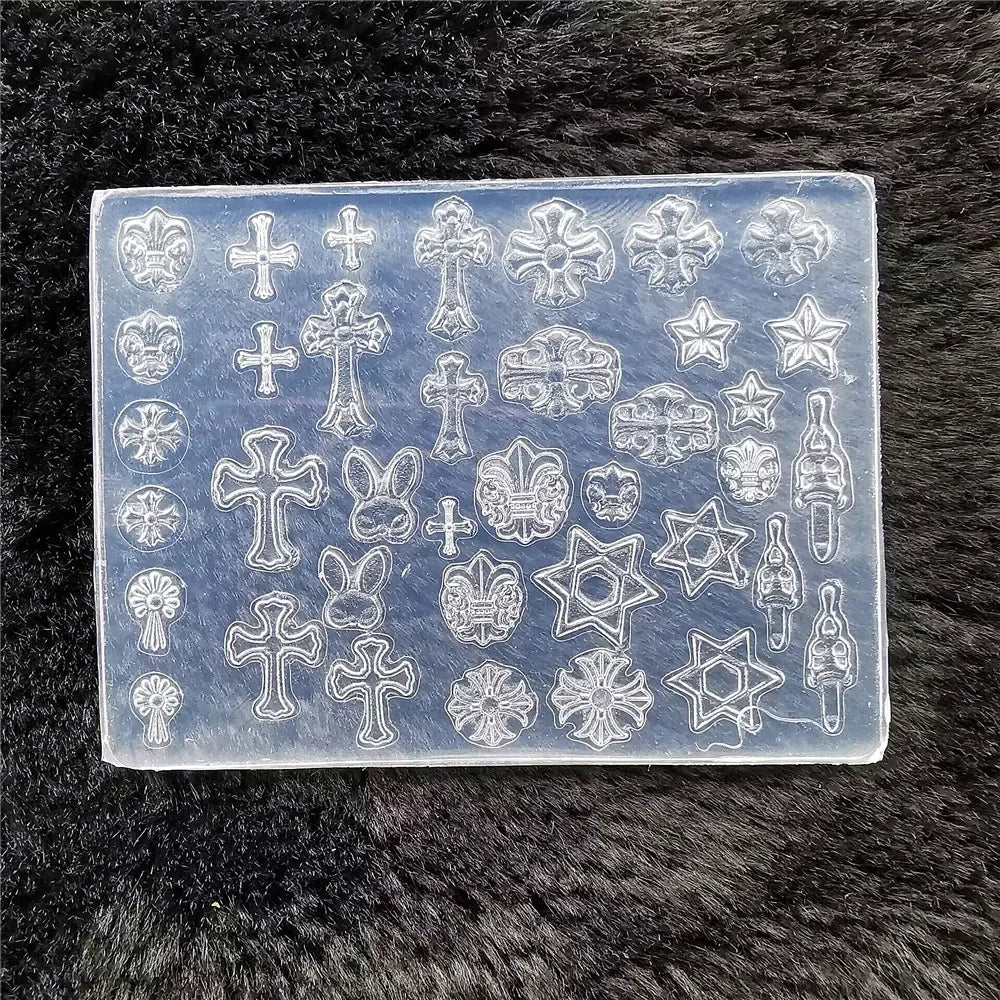 1pc Butterfly Sweater Snowflake 3D Acrylic Mold  Photo Frame  Silicone  Nail Art   Nails DIY  Nail Art Templates Nails  Mold