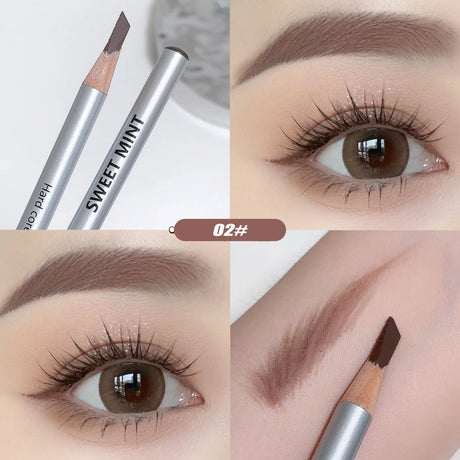 Hard Core Eyebrow Pencil Tattoo Waterproof Art Tint High Color Rendering Makeup Wood Eye Brow Pen Enhancers Cosmetic Tool