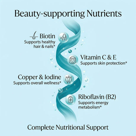 Marine Collagen Complex Capsules - Hyaluronic Acid Biotin, Support Skin Hair Nail Condition, Joint Cartilage & Body Wellness
