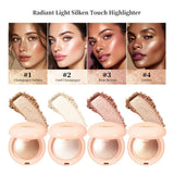 Highlighter Powder LongLasting Waterproof Face Instant Silky Skin Glow Baked Shimmer Illuminator Makeup Contouring Glitter