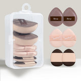6 mini finger puff set with box, wet and dry concealer air cushion puff, used for makeup of eyes, nose and face.