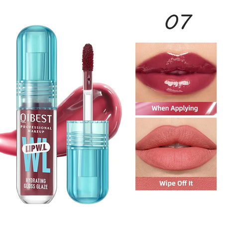 1PC mirror lip gloss, moisturizing, lightweight, non greasy, long-lasting luster, non stick to cup lip gloss