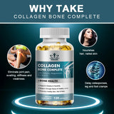 Bone Collagen Capsules 120 Count Supports Joint Cartilage Collagen Production Calcium Absorption And Immune System Health