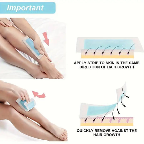 20pcs/40pcs Ocean Blue Mini Wax Paper For Hair Removal Wax Paper Cold Wax Strips Paper For Face Neck Arm Leg Body Beauty Tools