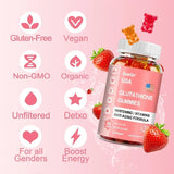 Bcuelov Glutathione Gummies - Promotes Healthy Skin and Youthful Appearance Hydrolyzed Collagen Supplement