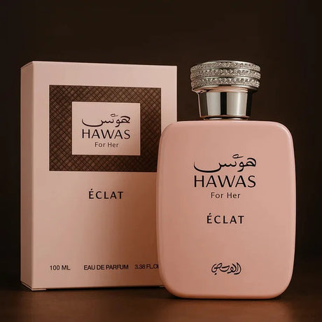 Rasasi Hawas Eclat for Women Eau de Parfum Spray, 3.4oz, Floral Fruity Perfume