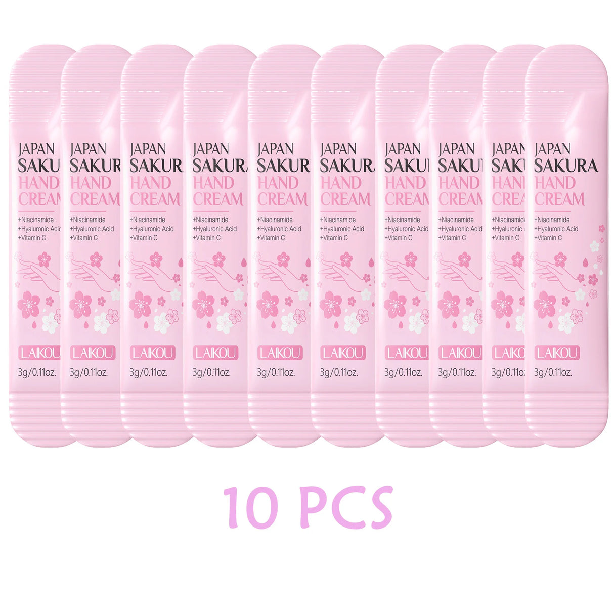 LAIKOU Sakura Hand Cream Moisturizing Nourishing Brightening Hydrating Hand Lotion Creams Intensive Repair Hand Balm Travel Suit