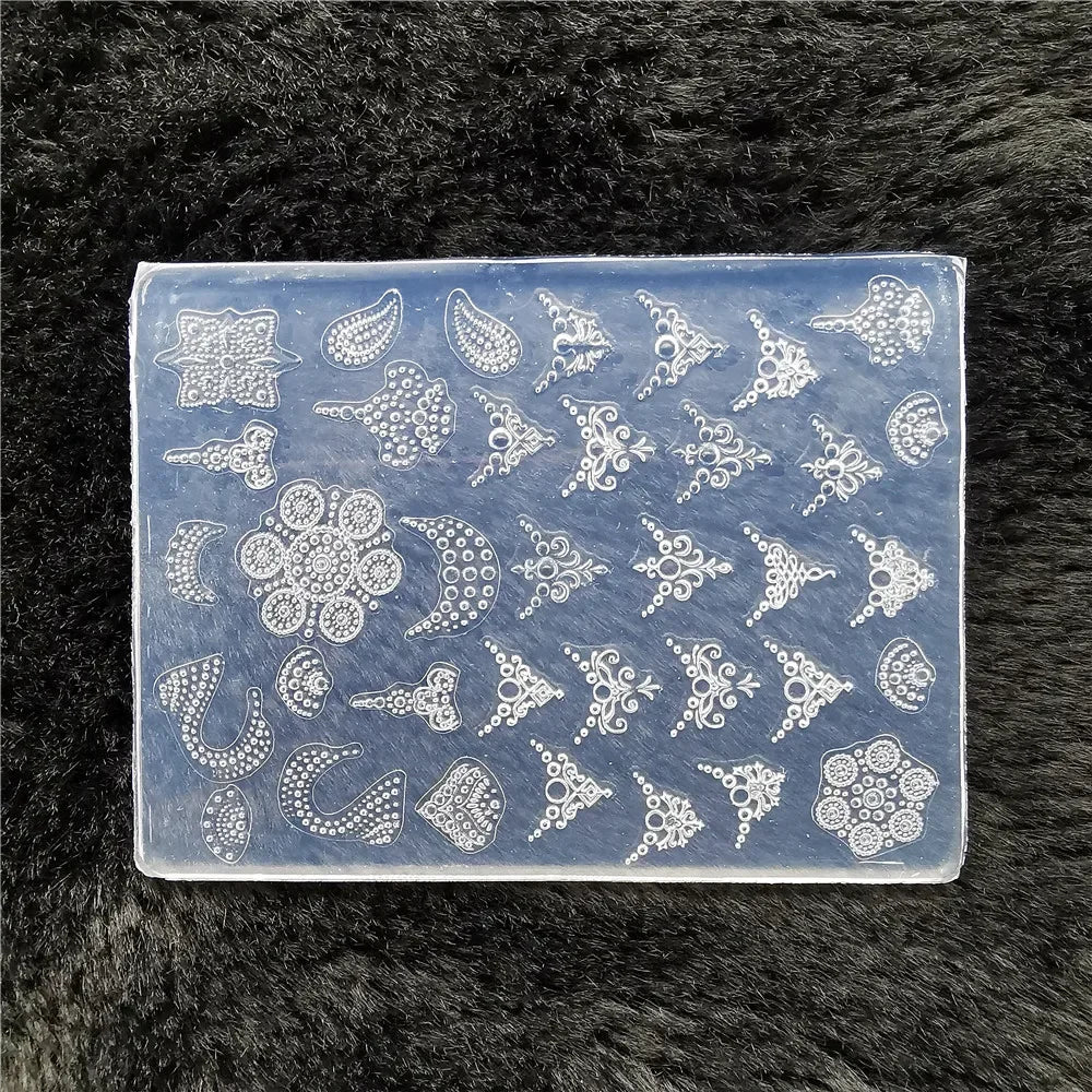 1pc Butterfly Sweater Snowflake 3D Acrylic Mold  Photo Frame  Silicone  Nail Art   Nails DIY  Nail Art Templates Nails  Mold