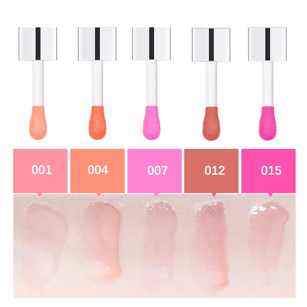 3pcs Moisturizing Plumping Lip Glow Oil Tinted Lip Plumper Serum Reduce Lip Lines Lip Coat Primer For Lipstick Daily Party Gift Lip Care Makeup