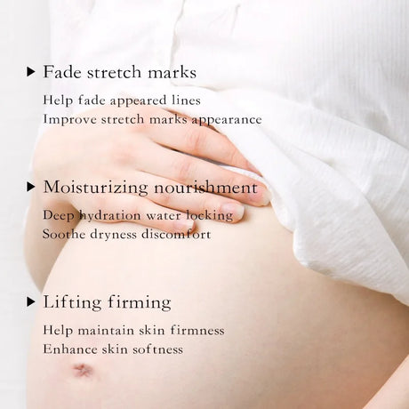 Remove Pregnancy Stretch Marks Cream Improves Elasticity Fade Growth Lines Smoothing Nourishing Moisturizing Firming Skin Care