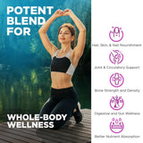 Multi Collagen Capsules, Type I/II/III/V/X Hydrolyzed Collagen Peptides, Support Skin Hair Nail, Joint & Gut Digestion Health