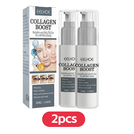 1/2/3pcs 30ml Collagen Boost Firming Essence Cream Fade fine lines Face brightening lightining Serum Cream skin care for women