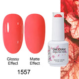 Clou Beaute Gel Nail Polish Neon Brown Royal Blue Red Green Pastal Nude Nail Art Varnishes Gel Lacquer Top Coat UV Gel Nail