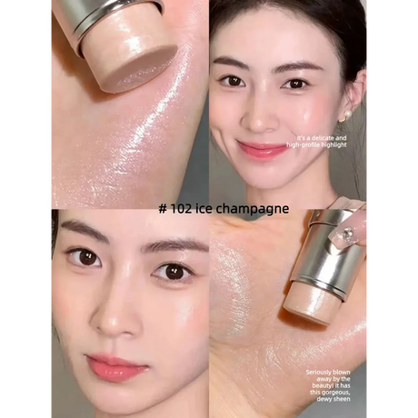 High Gloss Stick Highlighter Blush Water Light Shimmer Waterproof Face Contour Illuminator Brighten Contouring Rouge
