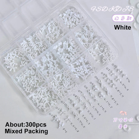 Conch Shell Coconut Tree Mermaid Tail Star Butterfly Heart Rhinestone Bowknot Christmas Snowflake Nail Art Accessory Decorations