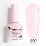 VIP5 Venalisa Nail Gel Polish Jelly Color HEMA/TPO FREE Nude Pink Semi Permanent Soak Off UVLED Gel Polish Sparkle Gel Varnish
