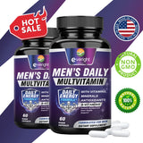 Men's Multivitamin – Immune Boost with Vitamins A, B12, C, D | Daily Energy & Non-GMO