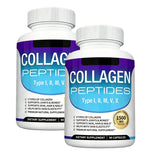 Multi Collagen Peptides Capsules 1800mg Type I,II,III,V,X Hydrolyzed Protein Collagen Complex for Skin, Hair, Nails, Joint