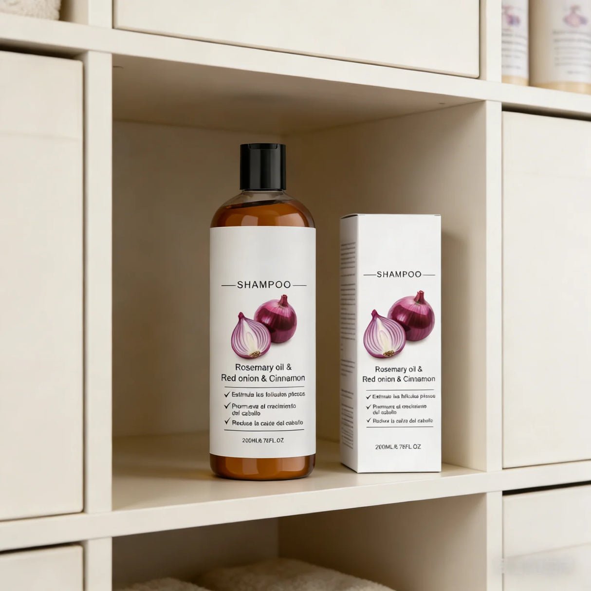 Red Onion Hair Growth Shampoo Against Hair Loss Products Strengthening Hair Follicle Lightweight Cinnamon Rosemary Oil Shampoo