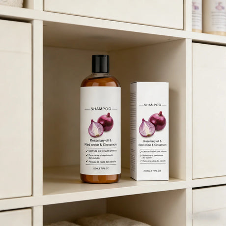 Red Onion Hair Growth Shampoo Against Hair Loss Products Strengthening Hair Follicle Lightweight Cinnamon Rosemary Oil Shampoo