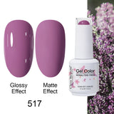 Clou Beaute Gel Nail Polish Neon Brown Royal Blue Red Green Pastal Nude Nail Art Varnishes Gel Lacquer Top Coat UV Gel Nail