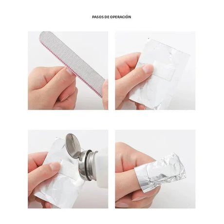 50/100/200/500Pcs Bag Aluminium Foil Nail Art Soak Off Polish Nail Removal Wraps Towel Gel Remover Manicure Tools