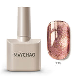 MAYCHAO Cherry Red Gel Nail Polish 12ml Glossy Semi Permanent Soak Off UV LED Frosted Gel Nails Base Painting Varnish