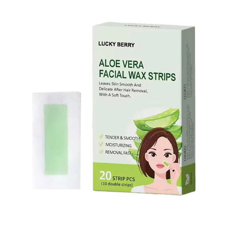 20strips/box Facial Wax Strips For Hair Removal Depilatory Wax Paper Cold Wax Strips Paper For Face Neck Arm Leg Beauty Tools