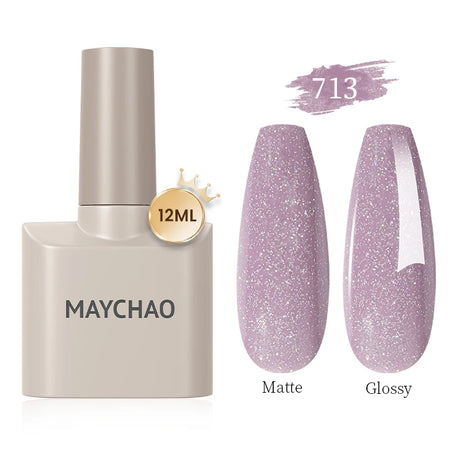 MAYCHAO Gel Nail Polish 12ML Full Coverage Base Top Coat Soak Off Gel Polish UV LED Gel Semi Permanent Varnishes Design Nail Art
