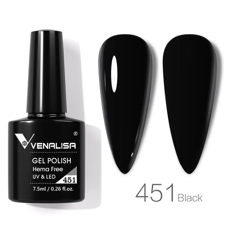 VIP5 Venalisa Nail Gel Polish Jelly Color HEMA/TPO FREE Nude Pink Semi Permanent Soak Off UVLED Gel Polish Sparkle Gel Varnish