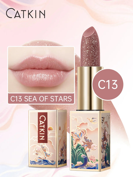 CATKIN Tinted Lip Balm Color Changing Lipstick Ultra Hydrating Natural Lip Moistrurizer with Vitamin E Nourishing For Cracked &