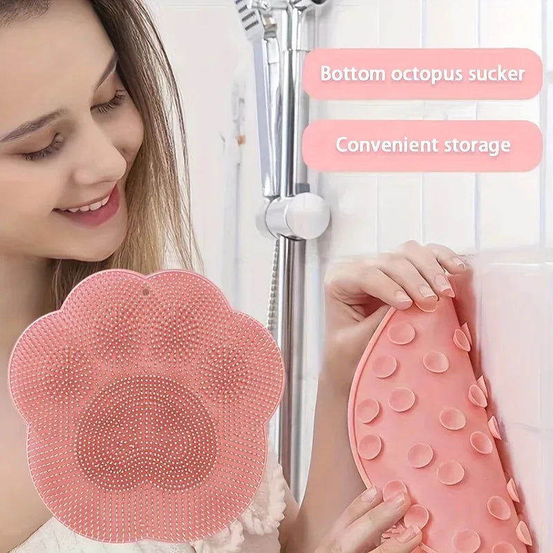 Bathroom foot scrub pad foot washing foot scrub remove dead skin rub foot large lazy back rub suction cup massage