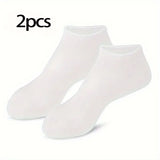2 Pieces Silicone Foot Care Socks, Moisturizing Protection, Softening Dry, Cracked Heels, Foot Care Tools for Men and Women
