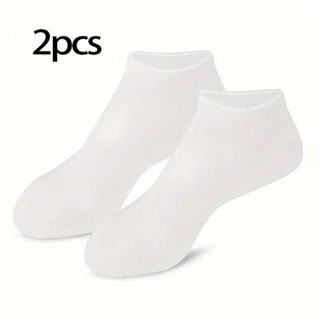 2 Pieces Silicone Foot Care Socks, Moisturizing Protection, Softening Dry, Cracked Heels, Foot Care Tools for Men and Women