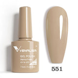 VIP5 Venalisa Nail Gel Polish Jelly Color HEMA/TPO FREE Nude Pink Semi Permanent Soak Off UVLED Gel Polish Sparkle Gel Varnish