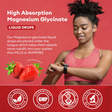 MINCH Magnesium Glycinate Liquid Drop,Sleep Support Vegan Non-GMO Support Bone & joints Health Promote Muscle & Nerve Health