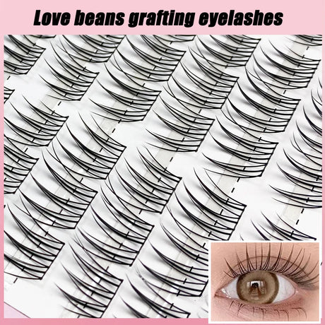 1/box 90 clusters idol False Eyelashes Black Natural Manga Lashes Anime Eyelashes Large Capacity Lashes Extension Chinese Makeup