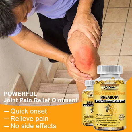 Natural Bee Capsules - Relieves Joint Pain and Stiffness, Promotes Bone Health, for Immunity and Anti-oxidation