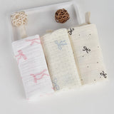 3/5Pcs 6-Layer Pure Cotton Baby Cotton Washcloth Soft Gauze Cotton Newborn Burp Cloth Absorbent Baby Towels Square Towels